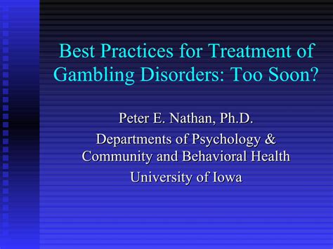 gambling instructor|Introduction to Gambling Disorder Treatment Best Practices (Fall .